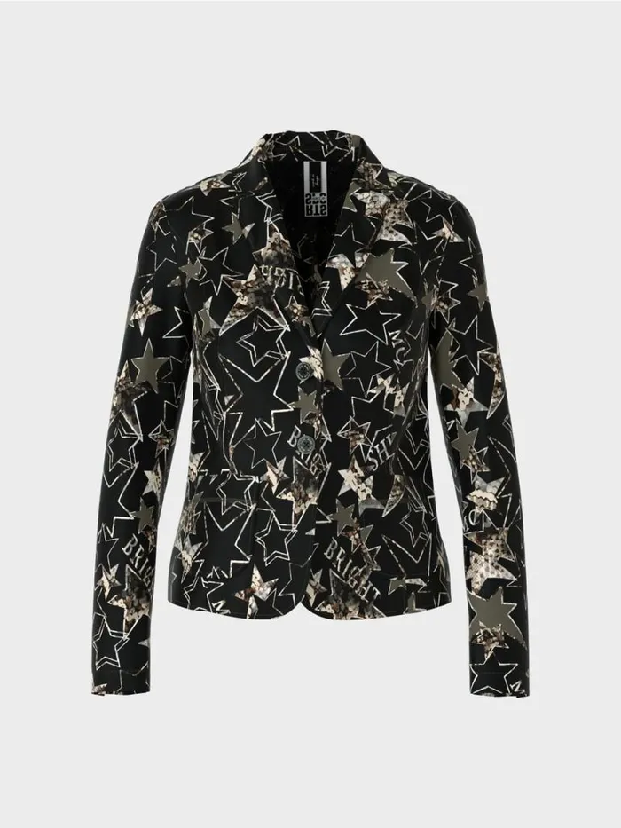 Damen Marc Cain Blazer Blazer Mit SternenPrint Bright Terra