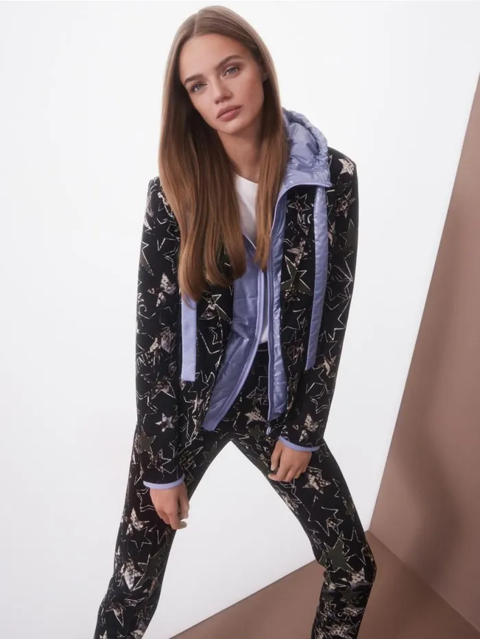 Damen Marc Cain Blazer Blazer Mit SternenPrint Bright Terra