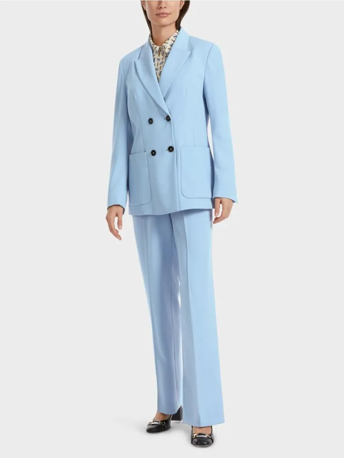 Damen Marc Cain Blazer Langer Blazer Dark Summer Sky