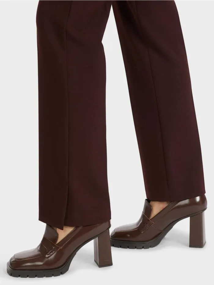 Damen Marc Cain Hosen StretchPants FENDOU Mit Bgelfalte Dark Wood