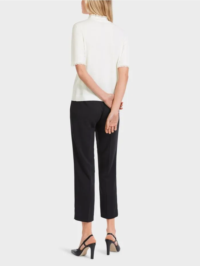 Damen Marc Cain Strick Sweater Mit Glitzer 034Rethink Together034 Offwhite