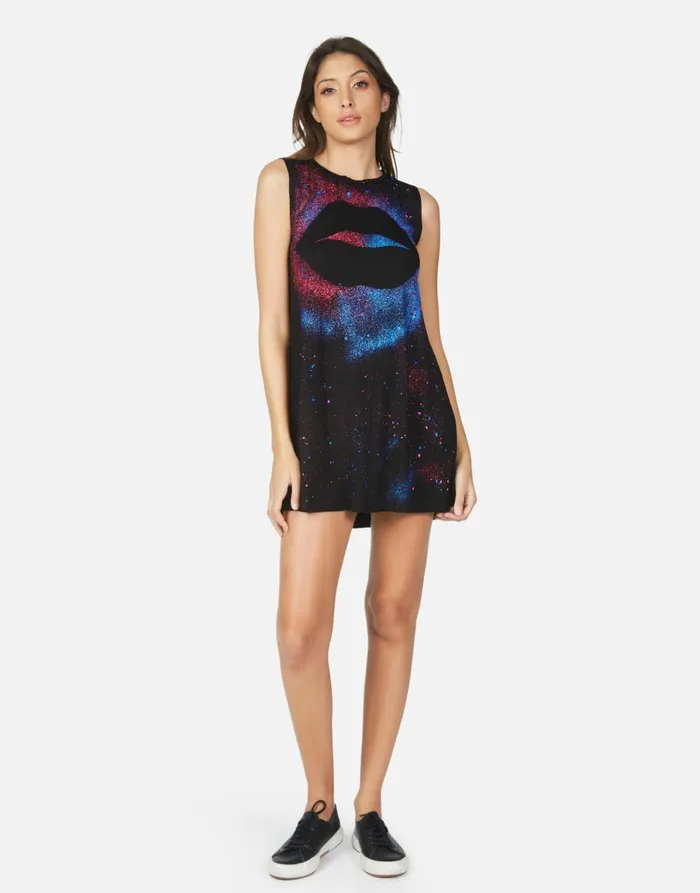 Deanna Galaxy Lip Black Galaxy Splatter Women039s Lauren Moshi Dresses
