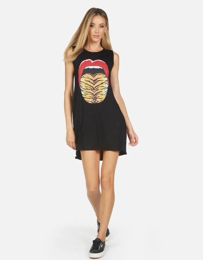 Deanna Tiger Tongue Black Women039s Lauren Moshi Dresses