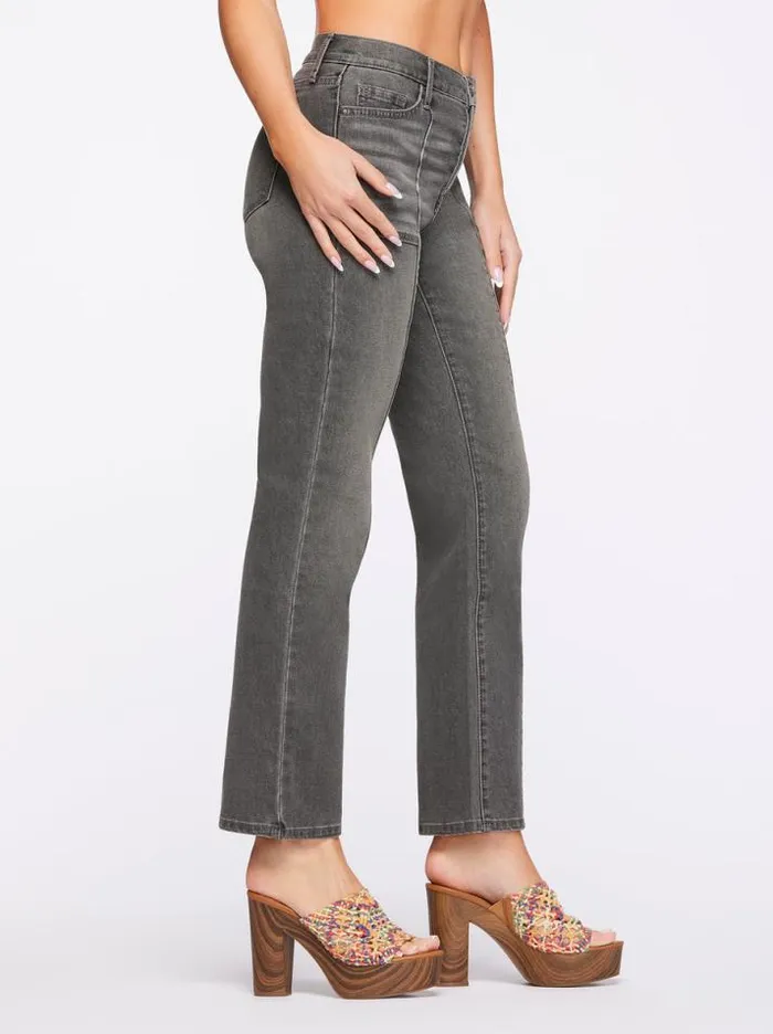 Denim Clothing Jessica Simpson Flirt High Rise Straight Crop In True Bliss