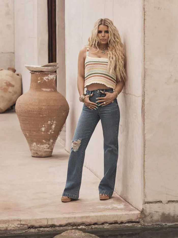 Denim Clothing Jessica Simpson Tease High Rise Wide Leg Jeans In Hawthorne