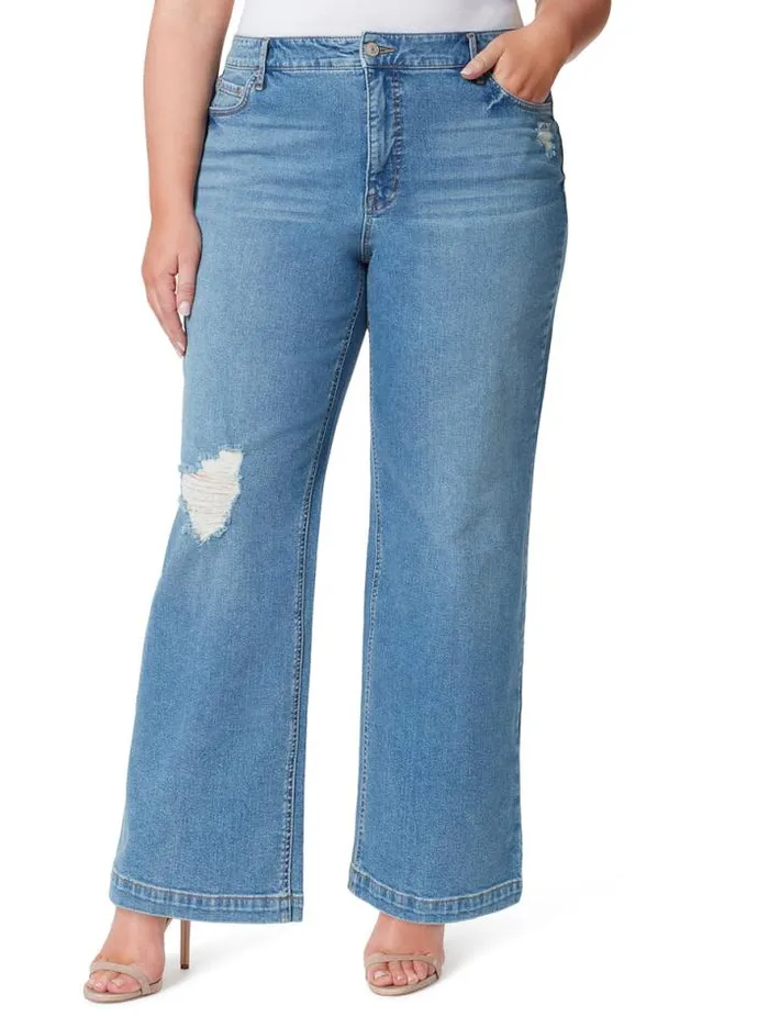 Denim Clothing Jessica Simpson Tease High Rise Wide Leg Jeans In Hawthorne