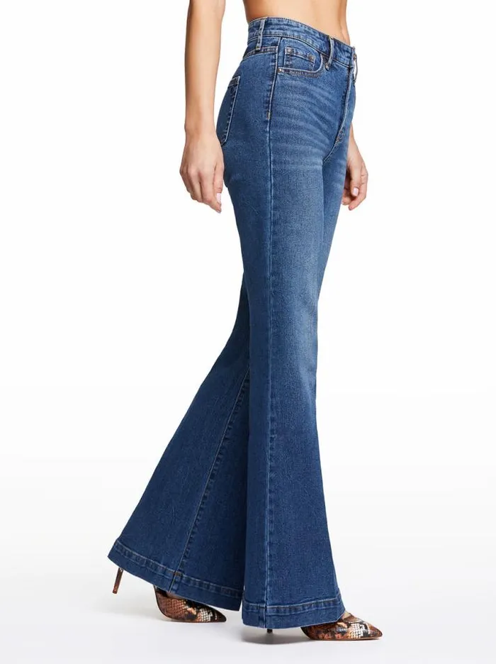 Denim Clothing Jessica Simpson True Love Wide Leg Trouser Jeans In Sia
