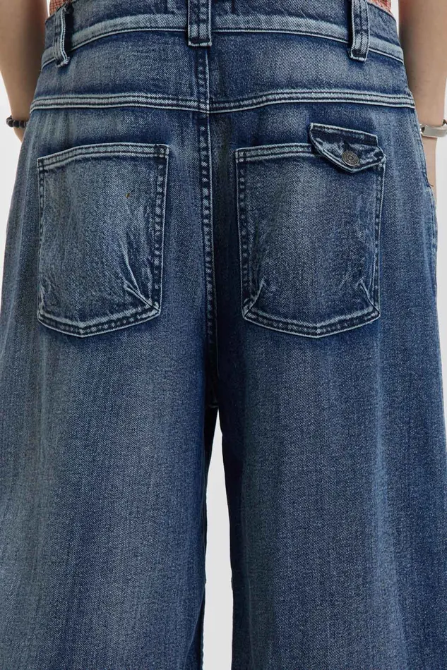 Denim Men Jaded London Shop Axle Acid Wash Denim Jorts