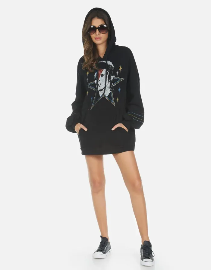 Desiree Bowie 1973 Tour Black Women039s Lauren Moshi Hoodies