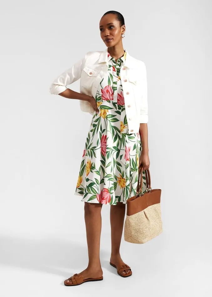 Dresses and Jumpsuits Women HOBBS Belinda Dress Ivory Multi
