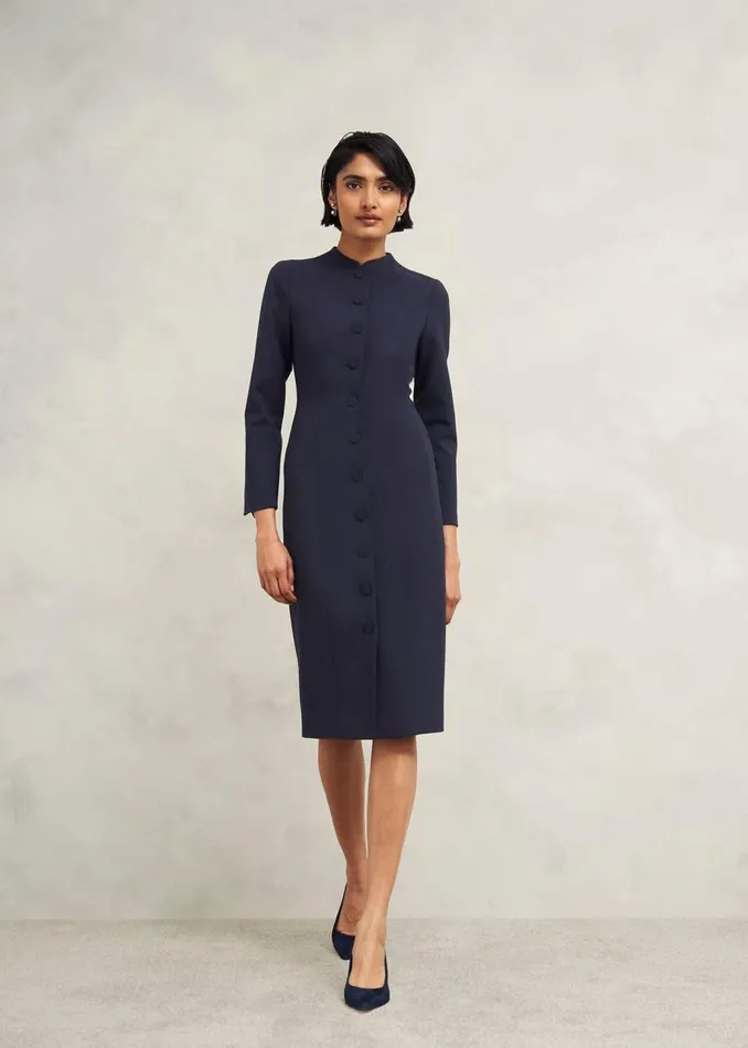 Dresses and Jumpsuits Women HOBBS Berkeley Dress With Wool Navy