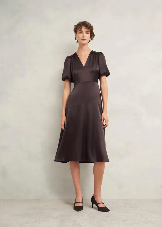 Dresses and Jumpsuits Women HOBBS Eastbury Dress Deep Brown