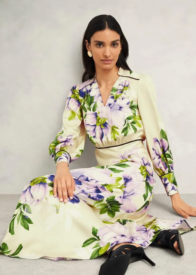 Dresses and Jumpsuits Women HOBBS Hidcote Dress Cream Multi