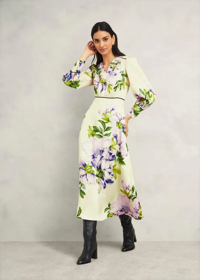 Dresses and Jumpsuits Women HOBBS Hidcote Dress Cream Multi