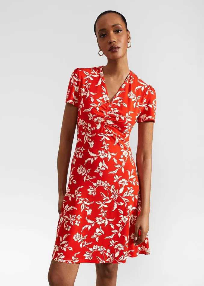 Dresses and Jumpsuits Women HOBBS Lydia Jersey Dress Red Buttercream