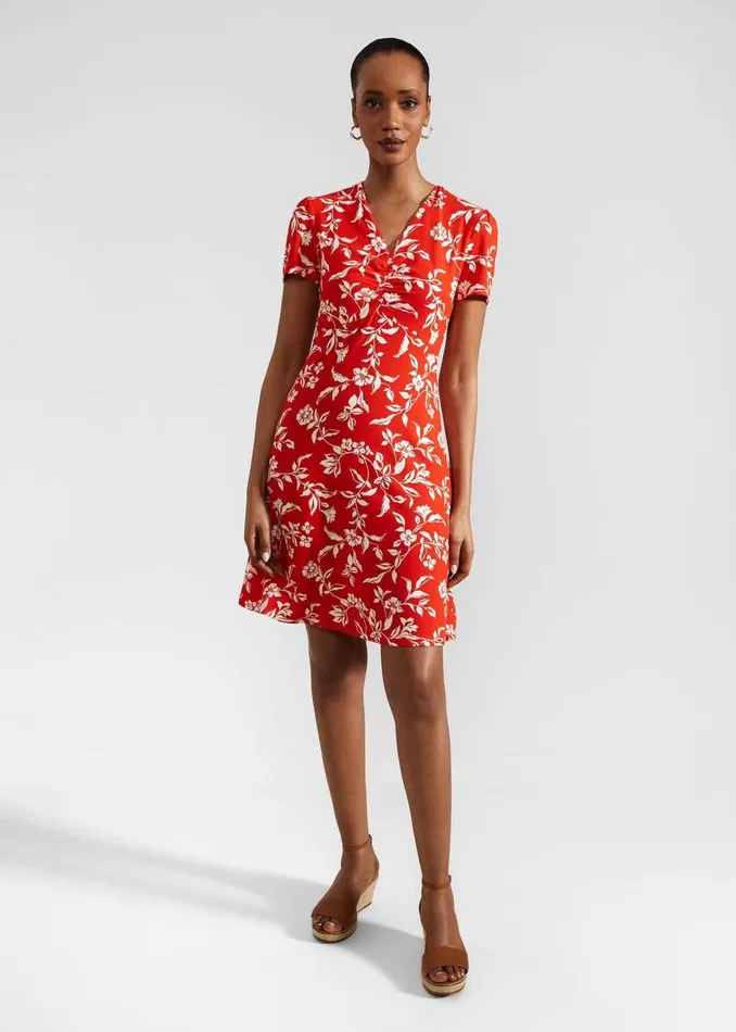 Dresses and Jumpsuits Women HOBBS Lydia Jersey Dress Red Buttercream