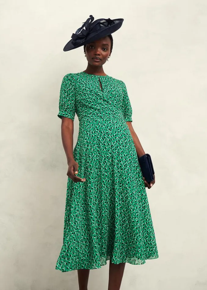 Dresses and Jumpsuits Women HOBBS Petite Bridget Dress Green Multi