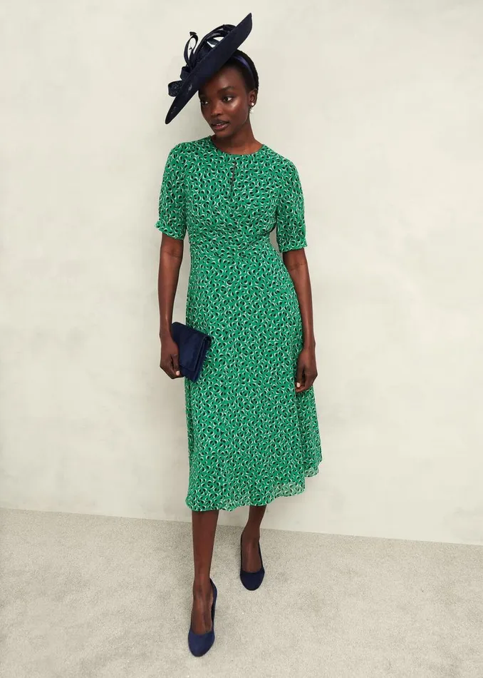 Dresses and Jumpsuits Women HOBBS Petite Bridget Dress Green Multi