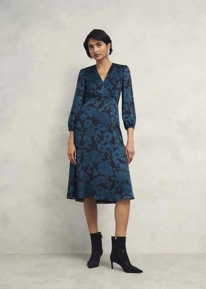 Dresses and Jumpsuits Women HOBBS Petite Romina Dress Black Kyanite