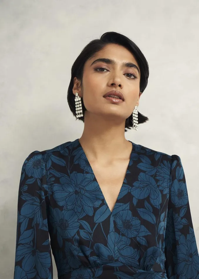 Dresses and Jumpsuits Women HOBBS Petite Romina Dress Black Kyanite