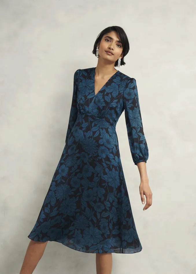 Dresses and Jumpsuits Women HOBBS Petite Romina Dress Black Kyanite