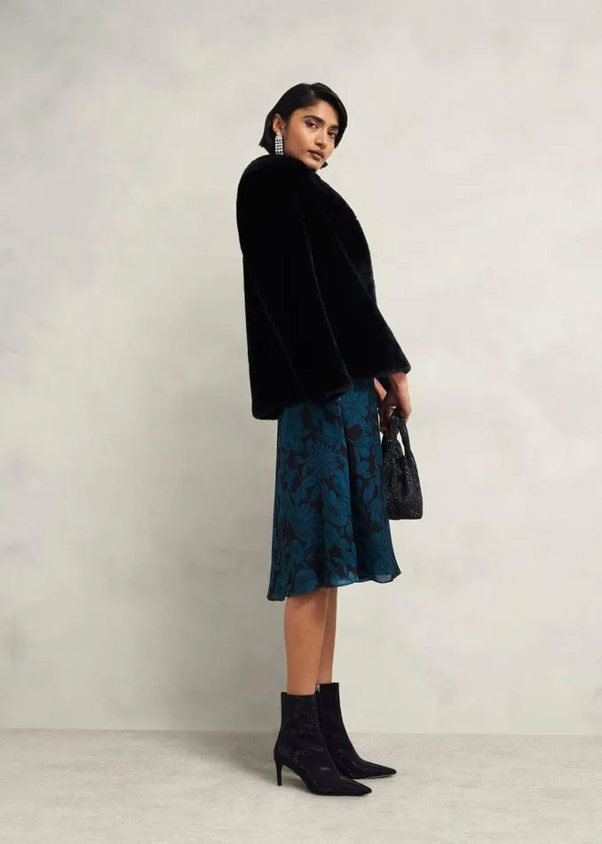 Dresses and Jumpsuits Women HOBBS Petite Romina Dress Black Kyanite