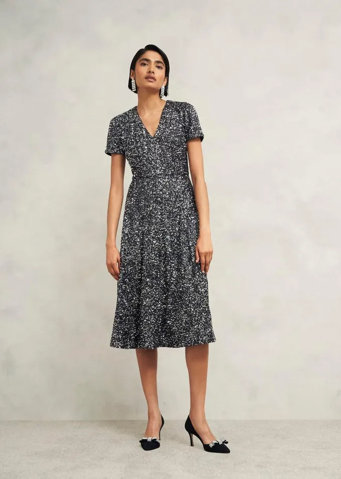Dresses and Jumpsuits Women HOBBS Petite Tatiana Dress Black Silver