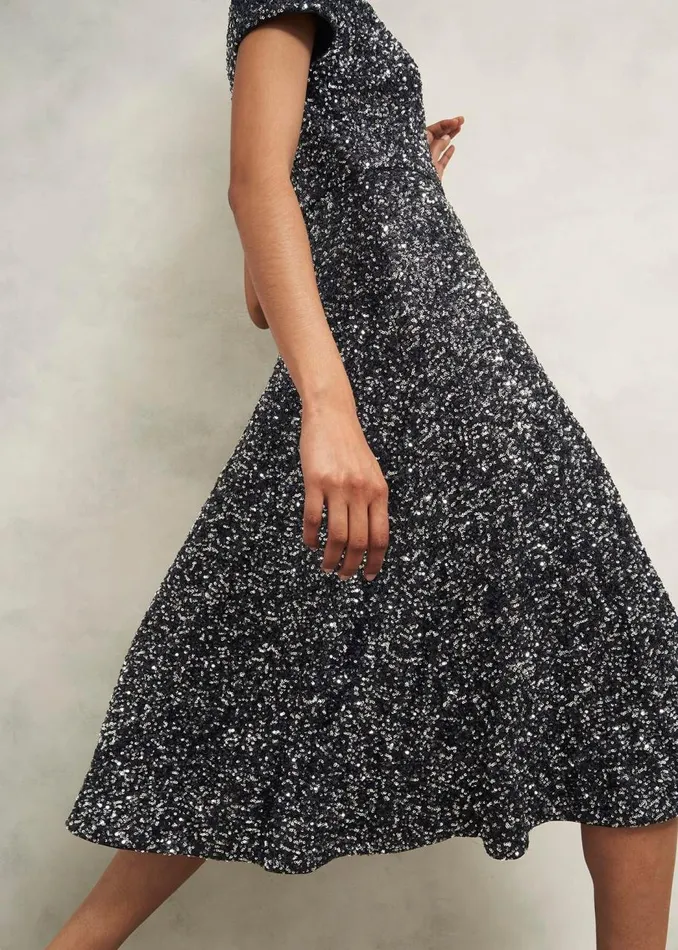 Dresses and Jumpsuits Women HOBBS Petite Tatiana Dress Black Silver
