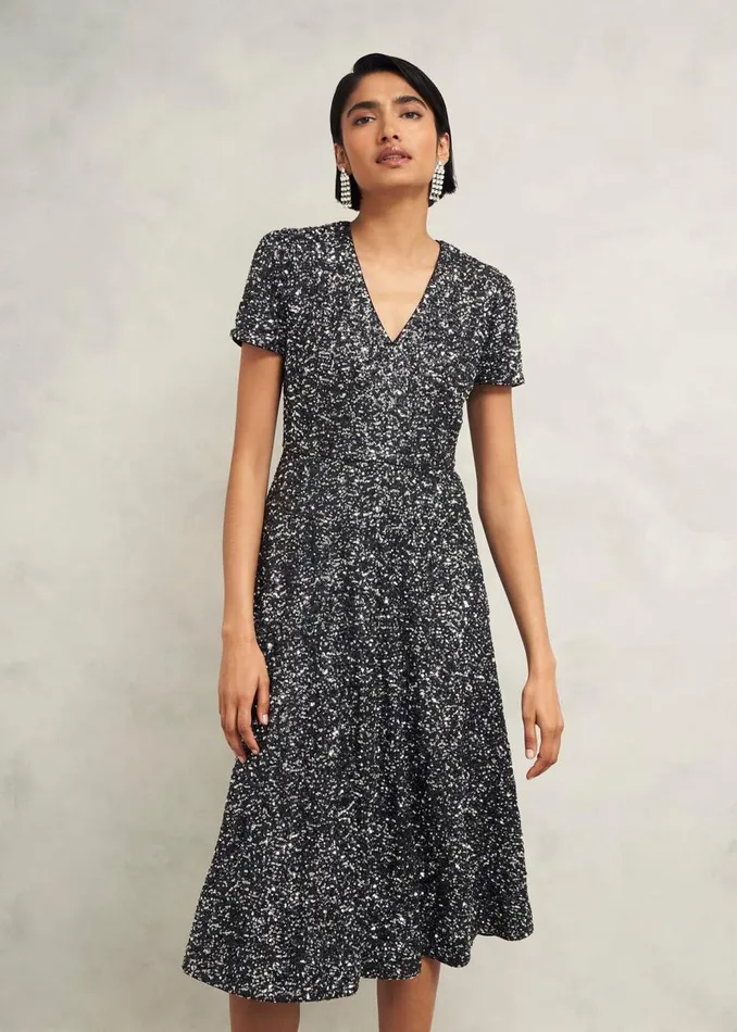 Dresses and Jumpsuits Women HOBBS Petite Tatiana Dress Black Silver