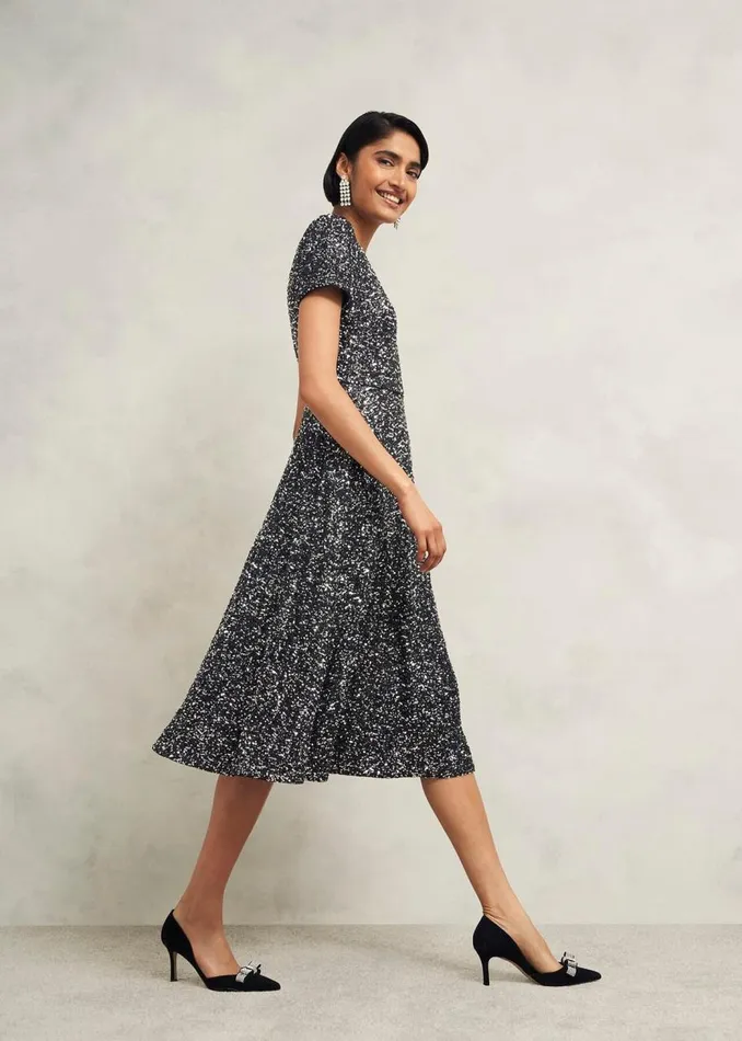 Dresses and Jumpsuits Women HOBBS Petite Tatiana Dress Black Silver
