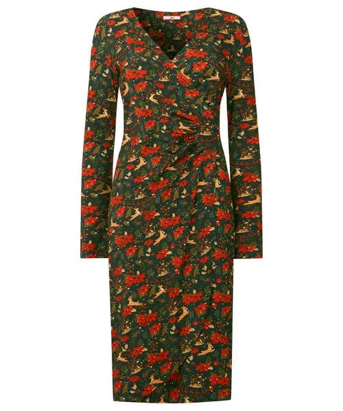 Dresses Apparel Joebrowns Fabulously Festive Wrap Dress Green
