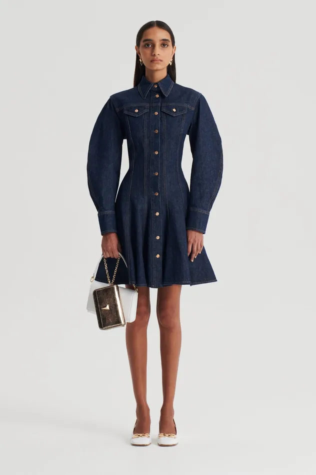 Dresses DENIM MINI DRESS INDIGOB Scanlan Theodore Women