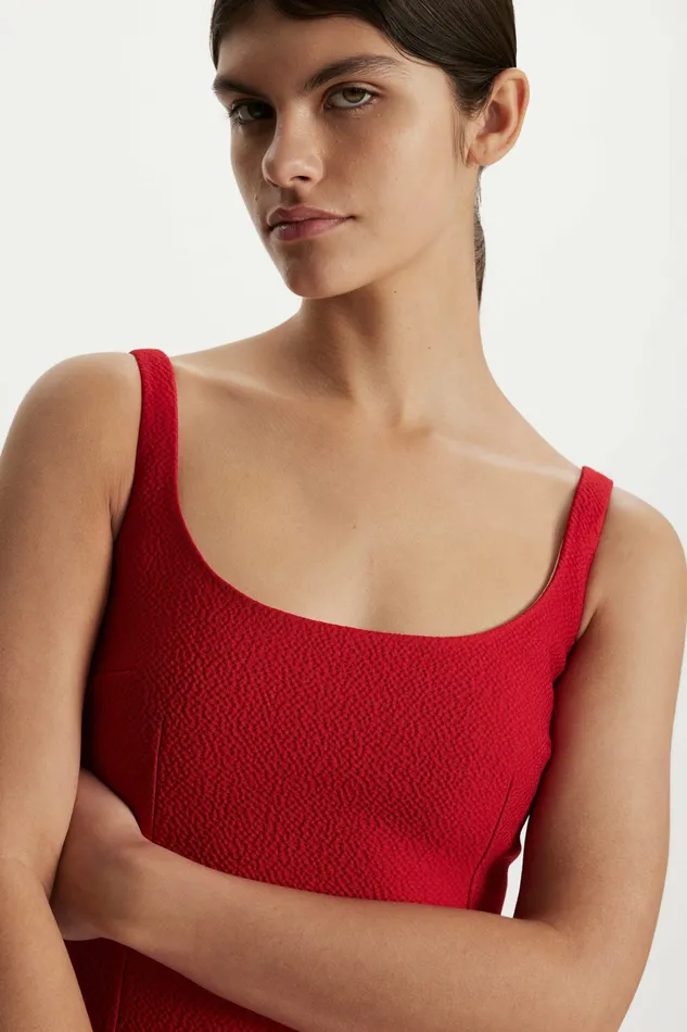 Dresses Women Galen Dress In Bright Red Cloque Emilia Wickstead Dresses Women Galen Dress In Bright Red Cloque Emilia Wickstead