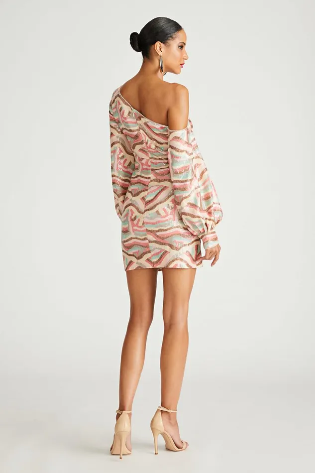 Dresses Women Halston Kimora Dress In Geode Sequin Geode