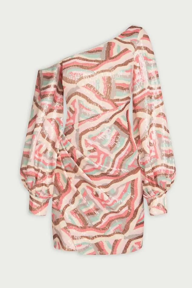 Dresses Women Halston Kimora Dress In Geode Sequin Geode