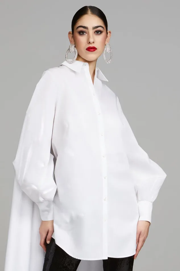 Dresses Women Halston Korina Dress In Poplin White