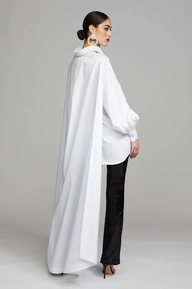 Dresses Women Halston Korina Dress In Poplin White