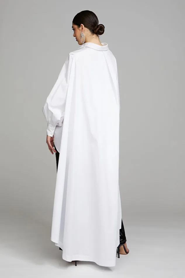 Dresses Women Halston Korina Dress In Poplin White