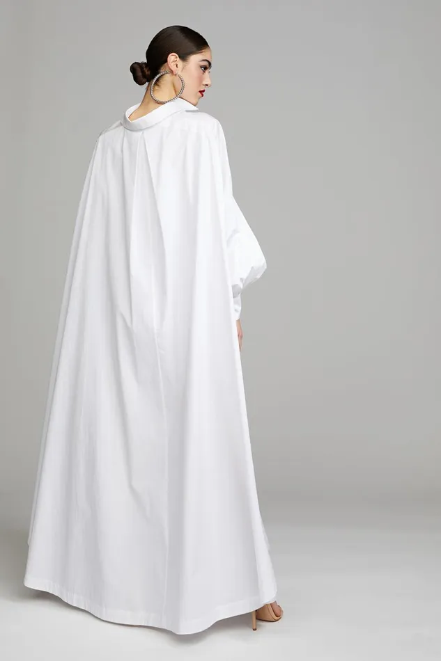 Dresses Women Halston Korina Dress In Poplin White