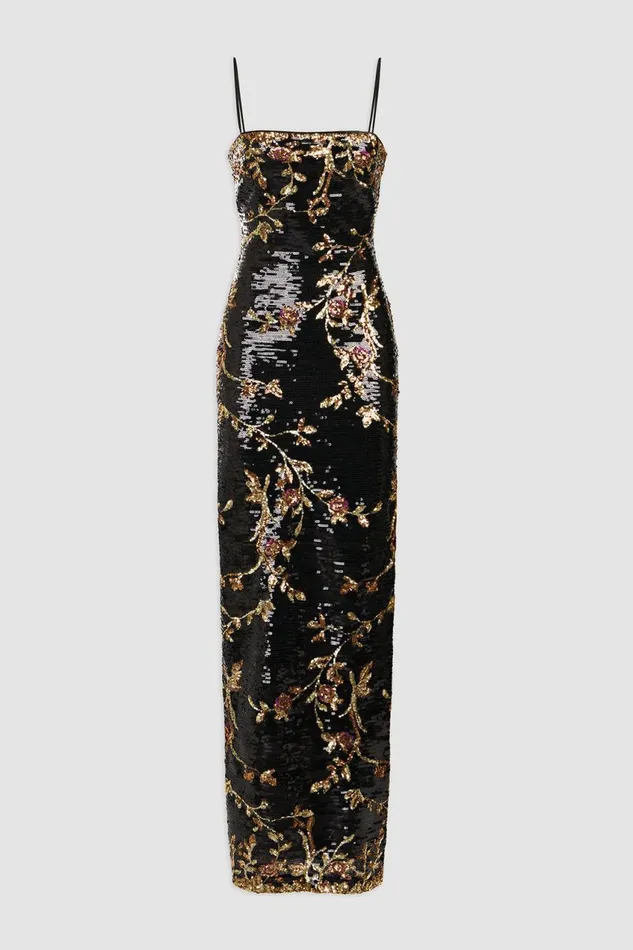 Dresses Women Halston Yazmeen Gown In Floral Sequin D Floral Multi