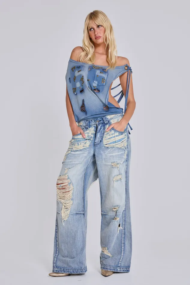 Dresses Women Jaded London Route 66 Studded Backless Dress