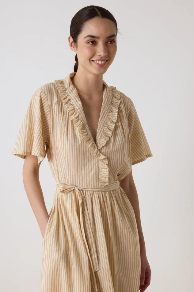 Dresses Women Leon and Harper Rare Line Dress Camel