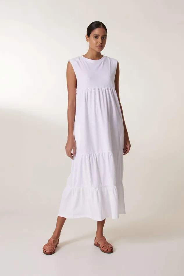 Dresses Women Leon and Harper Ryo Plain Dress White