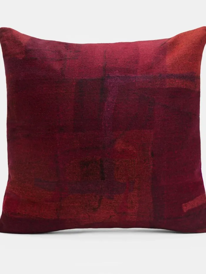 Eileen Fisher Accessories Waste No More 24 X 24 Felted Pillow Red 8211 Shop