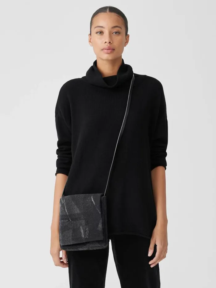 Eileen Fisher Accessories Waste No More Crossbody Bag Charcoal 8211 Shop