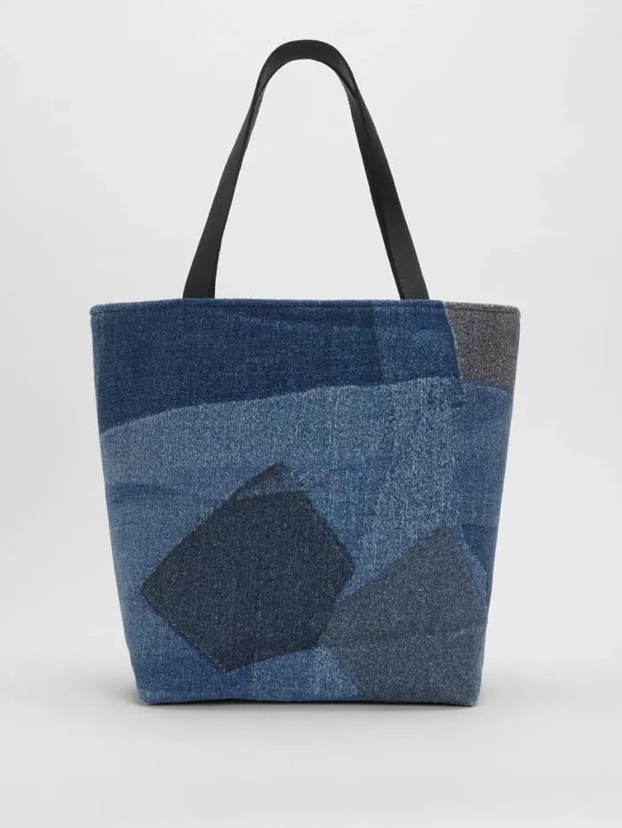Eileen Fisher Accessories Waste No More Large Denim Tote Indigo 8211 Shop