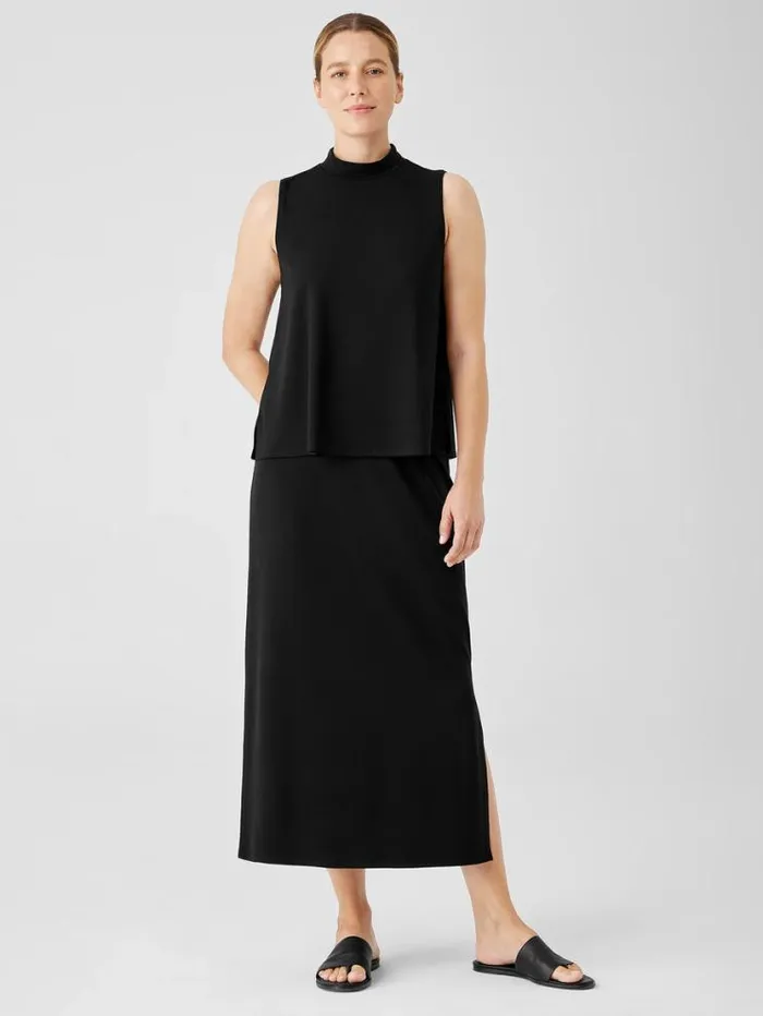 Eileen Fisher Dresses and Skirts Stretch Jersey Knit Straight Skirt Black 8211 Shop