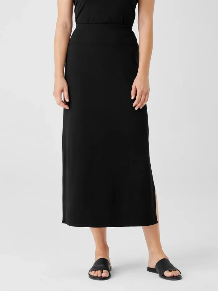 Eileen Fisher Dresses and Skirts Stretch Jersey Knit Straight Skirt Black 8211 Shop