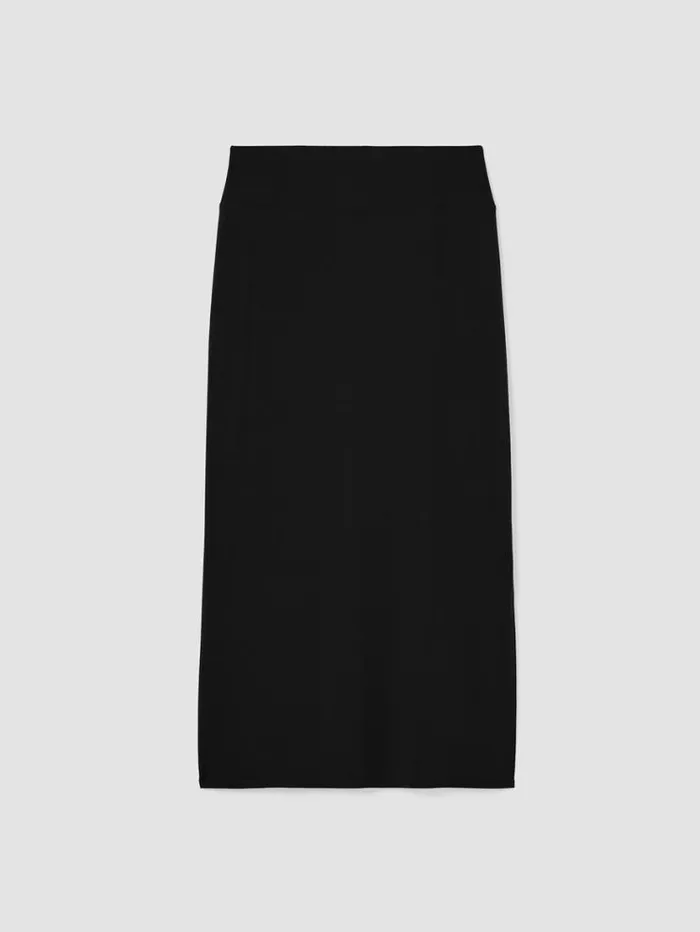 Eileen Fisher Dresses and Skirts Stretch Jersey Knit Straight Skirt Black 8211 Shop