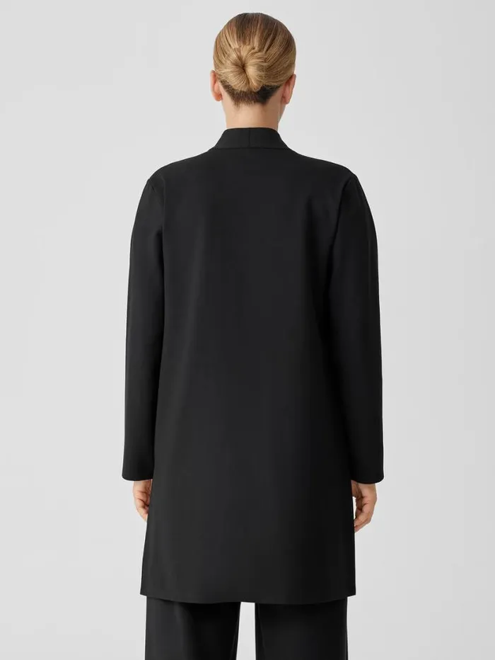 Eileen Fisher Jackets Coats and Vests Washable Flex Ponte Long Jacket Black 8211 Shop
